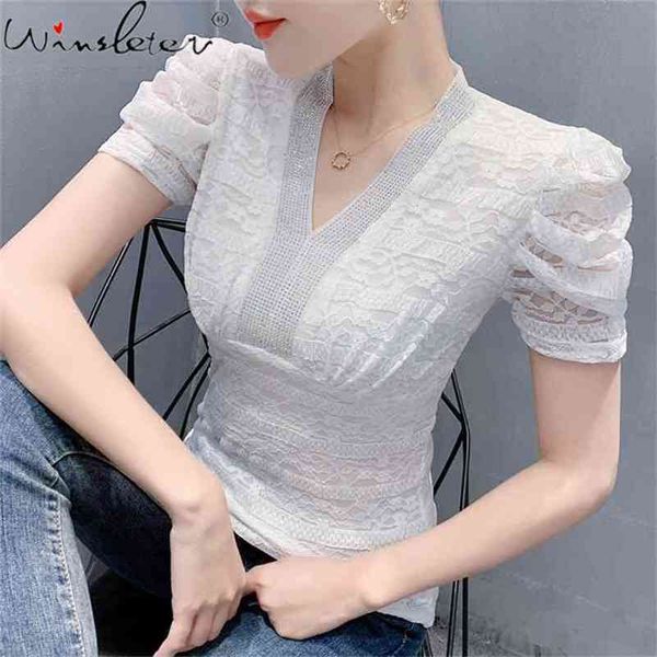 summer korean clothes lace t-shirt fashion v-neck shiny diamonds women slim bottoming shirt tees t13707a 210421, White
summer korean clothes lace t-shirt fashion v-neck shiny diamonds women slim bottoming shirt tees t13707a 210421, White