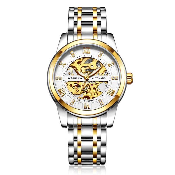 reloj men watch mechanical luxury fashion brand steel male sport watches automatic relogio masculino wac196 wristwatches, Slivery;brown
reloj men watch mechanical luxury fashion brand steel male sport watches automatic relogio masculino wac196 wristwatches, Slivery;brown