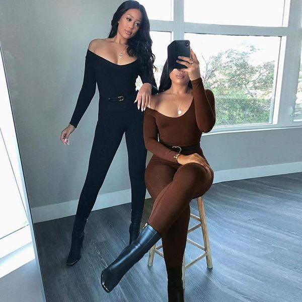spring fall shapewear long sleeve jumpsuit women's v neck bodycon rompers fitness streetwear piece overalls clothes jumpsuits, Black;white
spring fall shapewear long sleeve jumpsuit women's v neck bodycon rompers fitness streetwear piece overalls clothes jumpsuits, Black;white