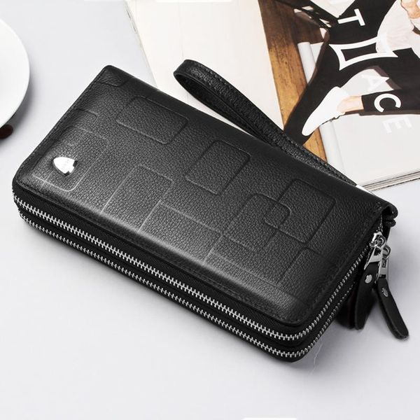 wallets men business handle bag retro wallet long double zipper portfel purses clip small money creditcard, Red;black
wallets men business handle bag retro wallet long double zipper portfel purses clip small money creditcard, Red;black