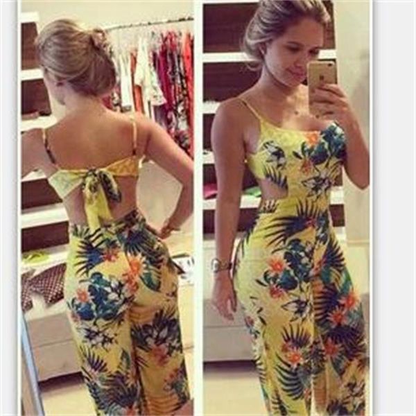 women's jumpsuits & rompers vintage print spaghetti strap hollow out design women beach style lace up 3029, Black;white
women's jumpsuits & rompers vintage print spaghetti strap hollow out design women beach style lace up 3029, Black;white