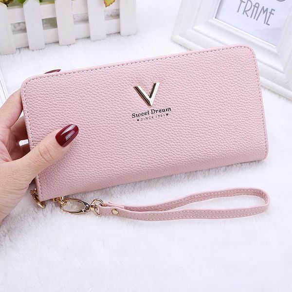 wallets 2021 leather women hasp lady moneybags zipper coin purse woman envelope wallet money cards id holder bags purses pocket, Red;black
wallets 2021 leather women hasp lady moneybags zipper coin purse woman envelope wallet money cards id holder bags purses pocket, Red;black