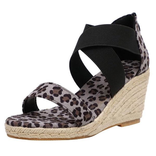 wedges sandals for women 2021 leopard print summer heel fashion open toe beach shoes, Black
wedges sandals for women 2021 leopard print summer heel fashion open toe beach shoes, Black