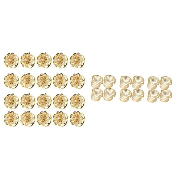 napkin rings 20x hollow out flower ring (flower-gold) & 12x rings, gold ring, buckles
napkin rings 20x hollow out flower ring (flower-gold) & 12x rings, gold ring, buckles