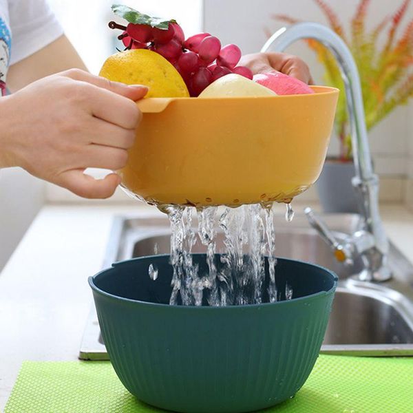 hanging baskets kitchen double-dish drain basket multifunctional washing vegetable fruit colander strainer creative water filter
hanging baskets kitchen double-dish drain basket multifunctional washing vegetable fruit colander strainer creative water filter