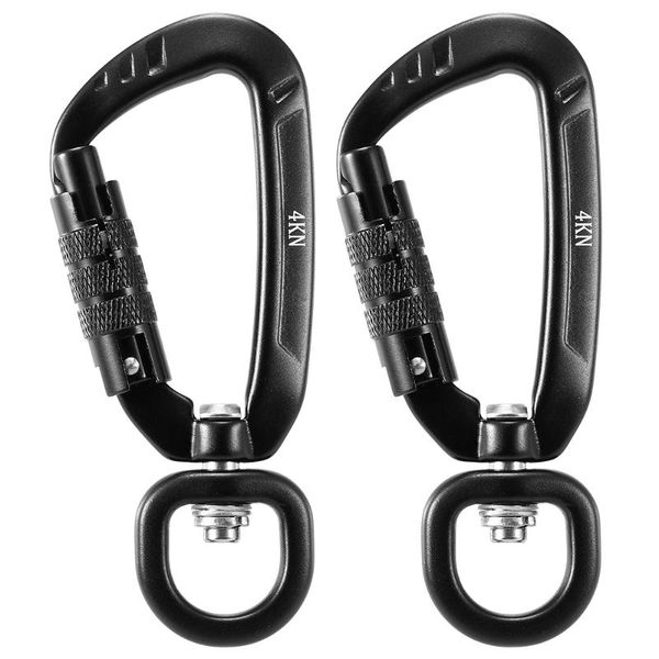 2pcs 4kn 360° rotatable small auto locking carabiner survial rescue carabiners hook swivel clip camping equipment cords, slings and webbing
2pcs 4kn 360° rotatable small auto locking carabiner survial rescue carabiners hook swivel clip camping equipment cords, slings and webbing