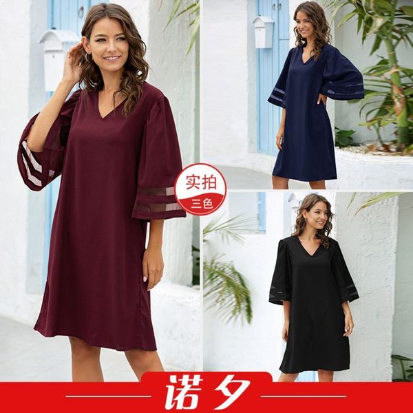 summer woman clothing luxurys clothes made in china dresses 2021 vintage women's blouses simplicity women designers dress korean fashio, Black;gray 
summer woman clothing luxurys clothes made in china dresses 2021 vintage women's blouses simplicity women designers dress korean fashio, Black;gray
