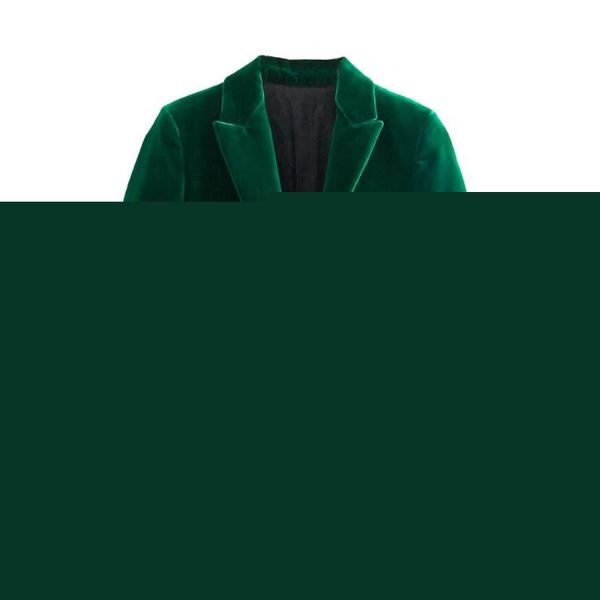 women's suits & blazers women dark green velvet blazer jacket elegant coat female slim fit office lady solid long sleeve single button, White;black
women's suits & blazers women dark green velvet blazer jacket elegant coat female slim fit office lady solid long sleeve single button, White;black
