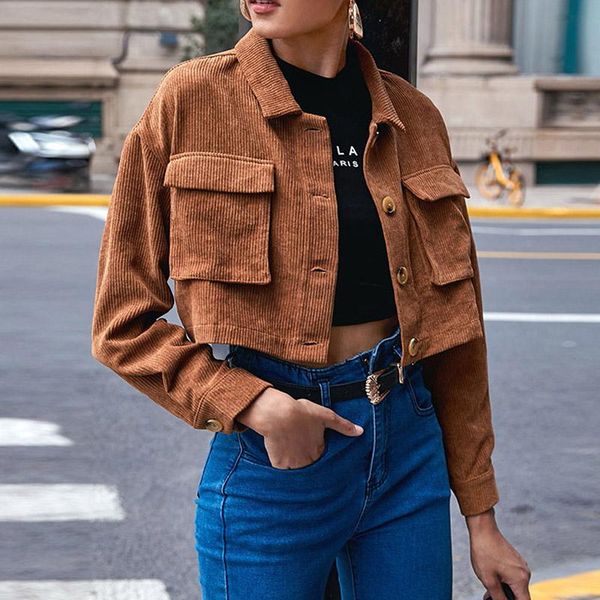 women's jackets female short coat, solid color turn-down collar long sleeve jacket with pockets for spring fall, brown, xs/s/m, Black;brown
women's jackets female short coat, solid color turn-down collar long sleeve jacket with pockets for spring fall, brown, xs/s/m, Black;brown