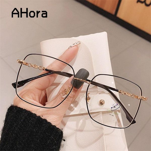 ahora metal anti blue light glasses optical eyeglasses square oversize computer games goggles women&men clear lens eyewear frame fashion sun, Black
ahora metal anti blue light glasses optical eyeglasses square oversize computer games goggles women&men clear lens eyewear frame fashion sun, Black