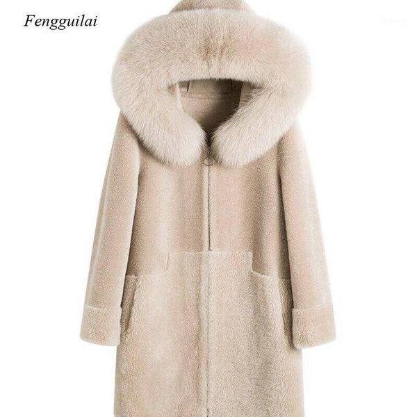 women's down & parkas women winter fashion fake fur collar mid-long female sheep shearing jacket ladies solid color hooded outwear, Black
women's down & parkas women winter fashion fake fur collar mid-long female sheep shearing jacket ladies solid color hooded outwear, Black