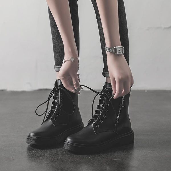 boots shoes woman flat lace up luxury designer round toe low fashion ankle rock summer rubber ladies rome retro lace-up solid ho, Black
boots shoes woman flat lace up luxury designer round toe low fashion ankle rock summer rubber ladies rome retro lace-up solid ho, Black