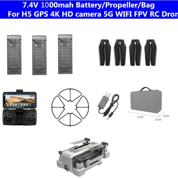 1000mah battery drone bag propeller usb charger for h5 4k gps wifi fpv rc drone spare parts battery
1000mah battery drone bag propeller usb charger for h5 4k gps wifi fpv rc drone spare parts battery