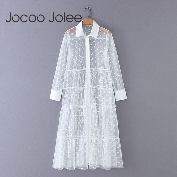 perspective long shirt dress stylish polka dot patchwork transparent midi dresses sleeve female chic mesh 210428, Black;gray
perspective long shirt dress stylish polka dot patchwork transparent midi dresses sleeve female chic mesh 210428, Black;gray
