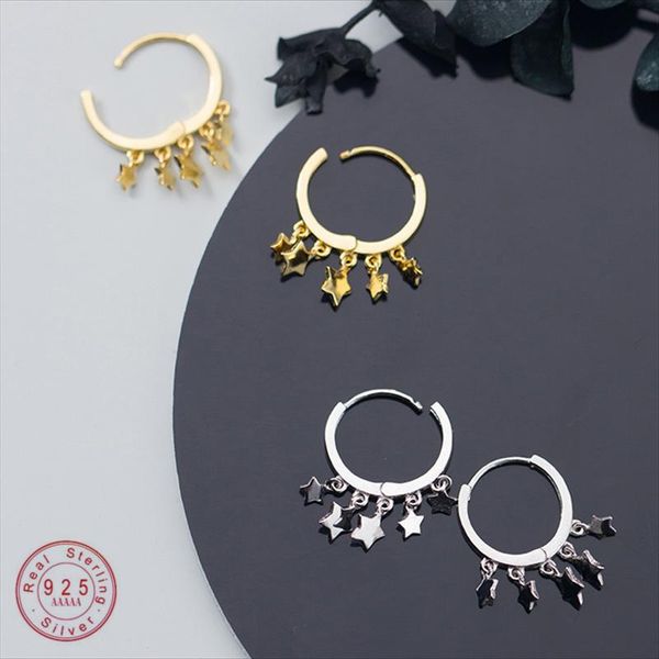 fashion star pentagram tassel stud earrings for women girls real 100% 925 sterling silver jewelry teens gift, Golden;silver
fashion star pentagram tassel stud earrings for women girls real 100% 925 sterling silver jewelry teens gift, Golden;silver