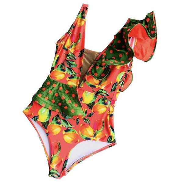 ladys beachwear fashion clothing ruffle swimsuit deep v cut summer tropical print swimwear bathers bathing suitby ai
ladys beachwear fashion clothing ruffle swimsuit deep v cut summer tropical print swimwear bathers bathing suitby ai