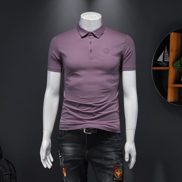 fashion t shirts men's short sleeve mercerized cotton lapel half casual polo shirt 2021 summer large, White;black
fashion t shirts men's short sleeve mercerized cotton lapel half casual polo shirt 2021 summer large, White;black