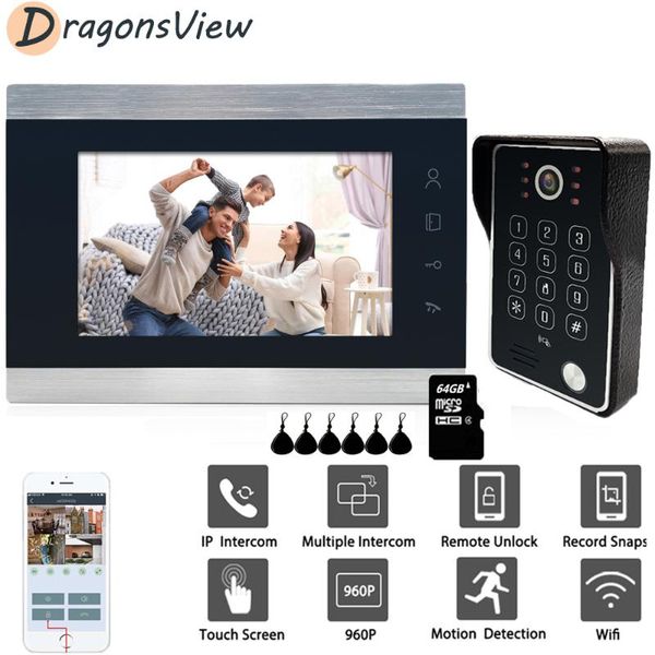 video door phones dragonsview 7 inch wifi intercom 960p wireless phone doorbell motion detect for home security unlock mobile app rfid
video door phones dragonsview 7 inch wifi intercom 960p wireless phone doorbell motion detect for home security unlock mobile app rfid