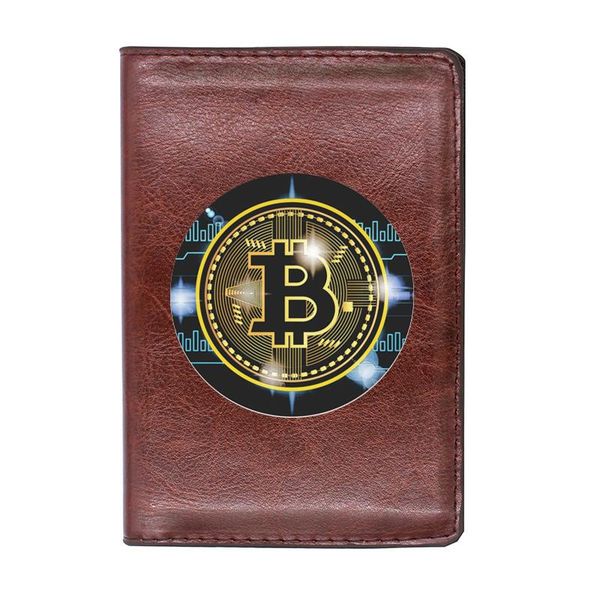 card holders encrypted digital currency passport cover classic men women id case travel leather holder, Brown;gray
card holders encrypted digital currency passport cover classic men women id case travel leather holder, Brown;gray