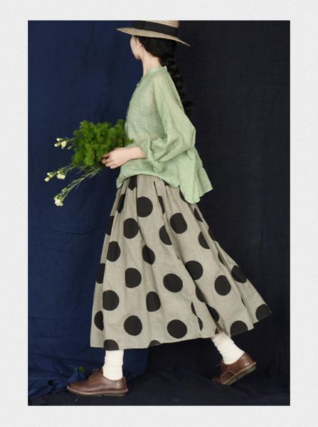 skirts cheklarge skirt 2021 artistic mori girl cotton polka dot dirty print dyed fried color, Black
skirts cheklarge skirt 2021 artistic mori girl cotton polka dot dirty print dyed fried color, Black