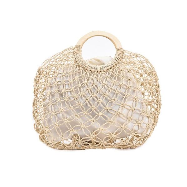 evening bags womens beach handwoven straw handbag with round handle hollow out crochet fishing net travel shopping drawstring tote bag
evening bags womens beach handwoven straw handbag with round handle hollow out crochet fishing net travel shopping drawstring tote bag