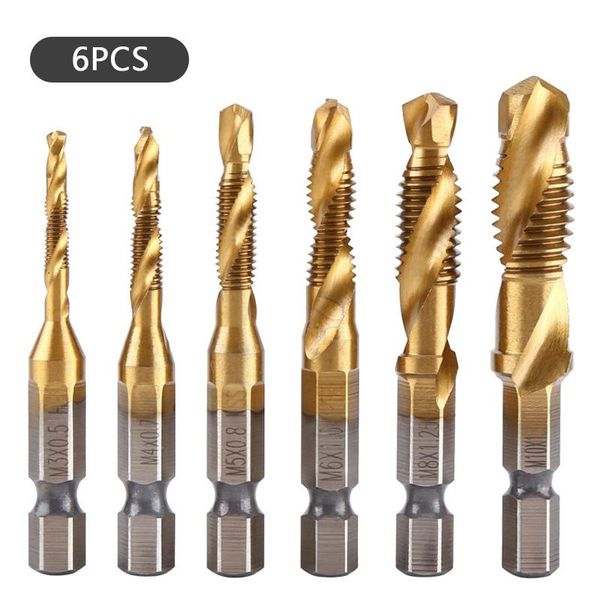 set m3-m10 screw tap drill bits hss taps woodworking metric bit high speed steel titanium 1/4" in quick change hex hand tools
set m3-m10 screw tap drill bits hss taps woodworking metric bit high speed steel titanium 1/4" in quick change hex hand tools