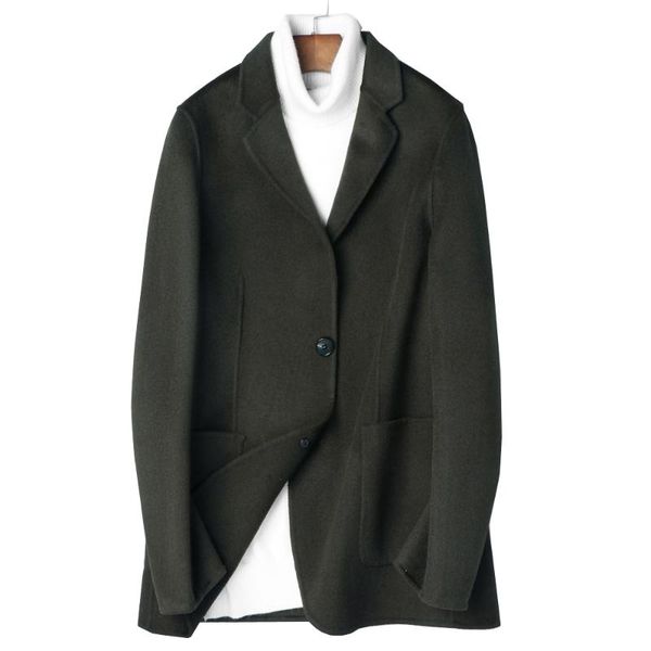 men's wool & blends fashion men jacket autumn male slim woolen hand sewed overcoat real sheep cashmere casual coat big size, Black
men's wool & blends fashion men jacket autumn male slim woolen hand sewed overcoat real sheep cashmere casual coat big size, Black