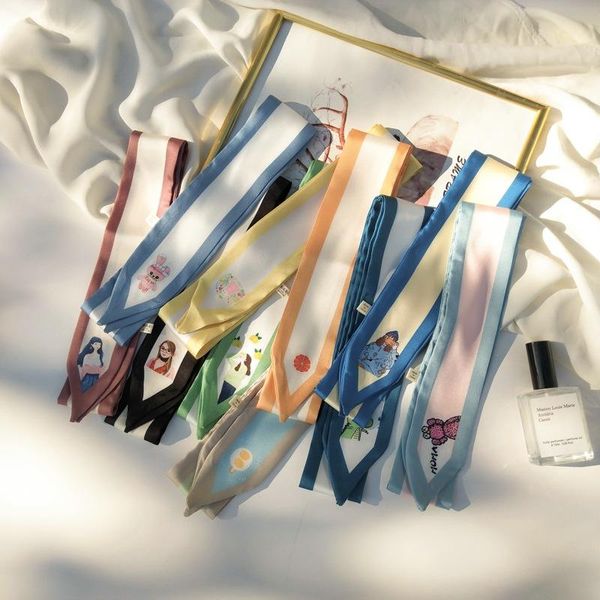 scarves 120cm long scarf ins korean skinny silk female spring autumn narrow fashion strip arm bag ribbon neckerchief, Blue;gray
scarves 120cm long scarf ins korean skinny silk female spring autumn narrow fashion strip arm bag ribbon neckerchief, Blue;gray