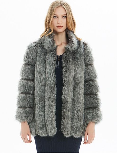 women's fur & faux winter women coat thick fluffy long sleeve luxury jacket elegant mujer bontjas warm furry shaggy outerwear 2021, Black
women's fur & faux winter women coat thick fluffy long sleeve luxury jacket elegant mujer bontjas warm furry shaggy outerwear 2021, Black