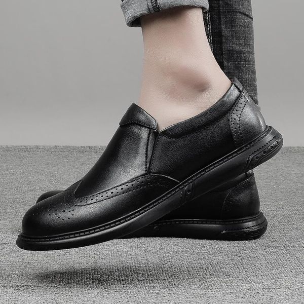 men genuine leather loafers brand shoes classic tassel brogue mans footwear formal casual bullock big size 47 dress, Black
men genuine leather loafers brand shoes classic tassel brogue mans footwear formal casual bullock big size 47 dress, Black