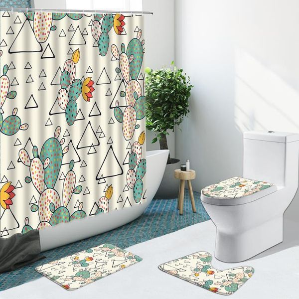 shower curtains tropical plant cactus geometry bathroom set curtain non-slip rugs flannel toilet cover with hooks bath mat indoor decor
shower curtains tropical plant cactus geometry bathroom set curtain non-slip rugs flannel toilet cover with hooks bath mat indoor decor