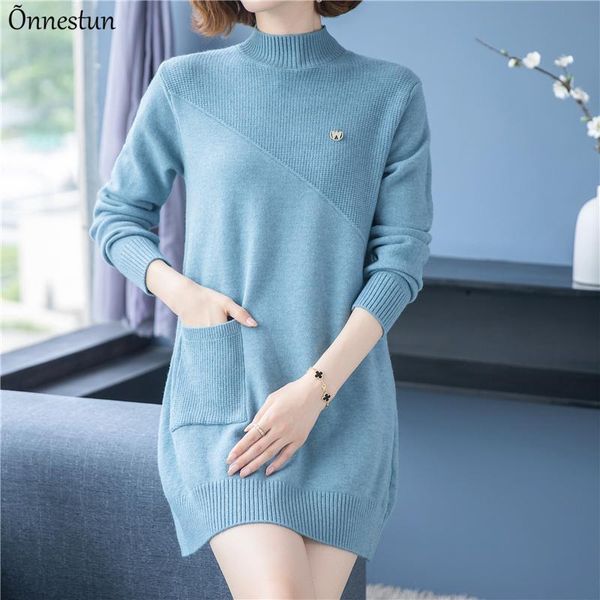women's sweaters turtleneck sweater dress fashion autumn pullovers pull femme jumper casual solid long women, White;black
women's sweaters turtleneck sweater dress fashion autumn pullovers pull femme jumper casual solid long women, White;black