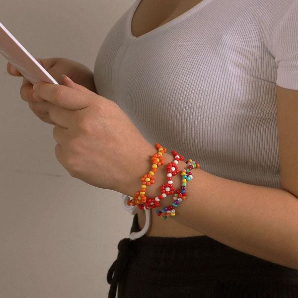 link, chain elastic rope hand-woven color bracelet women multi- flowers wild personality jewelry hand 2021, Black
link, chain elastic rope hand-woven color bracelet women multi- flowers wild personality jewelry hand 2021, Black