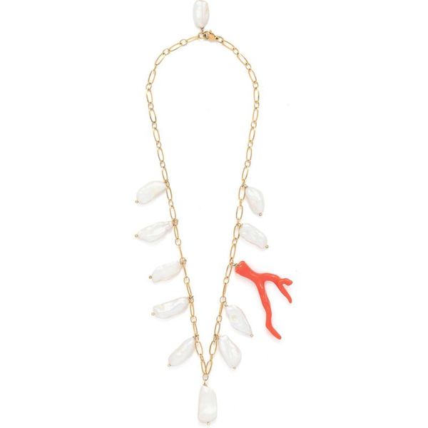 pendant necklaces irregular baroque pearl necklace stainless steel ketting choker collares long chainflower-shaped stone colgantes mujer mod, Silver
pendant necklaces irregular baroque pearl necklace stainless steel ketting choker collares long chainflower-shaped stone colgantes mujer mod, Silver