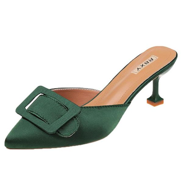 slippers slides women summer mules outdoor pointed toe high heels ladies fashion square buckle sandals, Black
slippers slides women summer mules outdoor pointed toe high heels ladies fashion square buckle sandals, Black