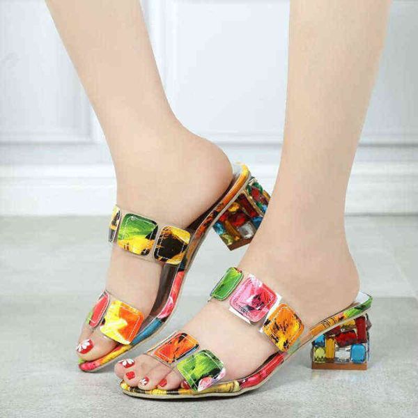 slippers womens summer new strange style sandals rhinestone candy colors matching elegant high heels female 2022, Black
slippers womens summer new strange style sandals rhinestone candy colors matching elegant high heels female 2022, Black