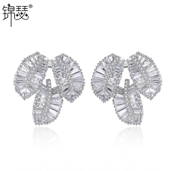 jewelry charm stud loquat leaf earrings aaa zircon inlaid fashion creative shaped female gift, Golden
jewelry charm stud loquat leaf earrings aaa zircon inlaid fashion creative shaped female gift, Golden