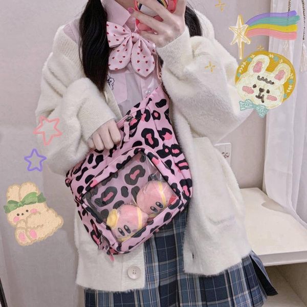 cross body japanese cute leopard print bag wpmen personality transparent girl student canvas messenger big
cross body japanese cute leopard print bag wpmen personality transparent girl student canvas messenger big