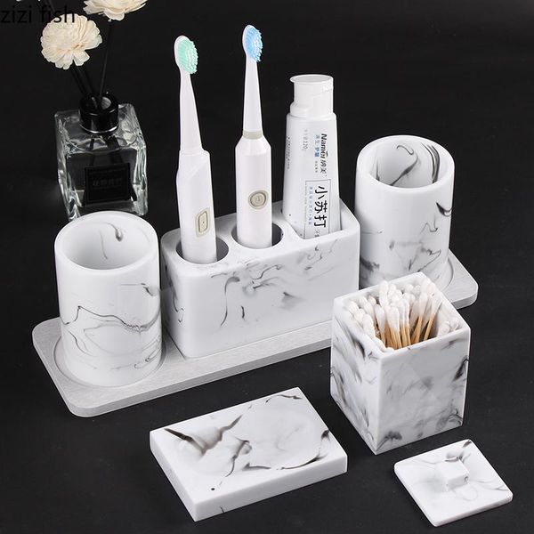 bath accessory set resin wash toiletries bathroom 5-piece with tray toothbrush holder mouth cup lotion bottle cotton swab box soap dish
bath accessory set resin wash toiletries bathroom 5-piece with tray toothbrush holder mouth cup lotion bottle cotton swab box soap dish