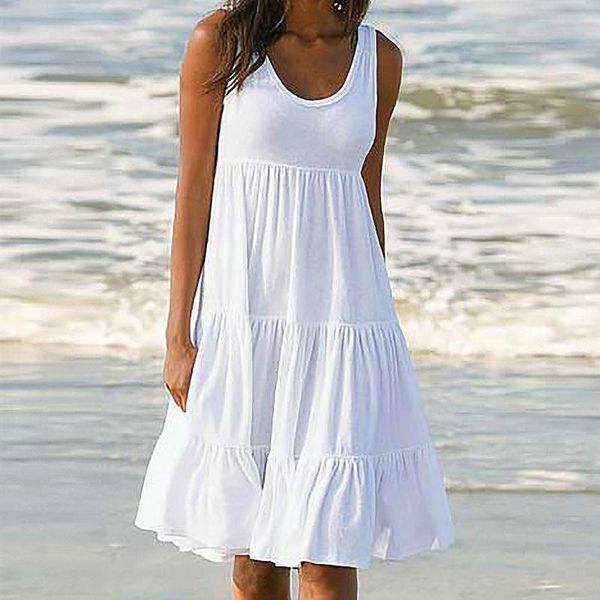 casual dresses zogaa summer sweet spaghetti strap white dress 2021 ladies v neck knee length big swing beach loose plus size, Black;gray
casual dresses zogaa summer sweet spaghetti strap white dress 2021 ladies v neck knee length big swing beach loose plus size, Black;gray