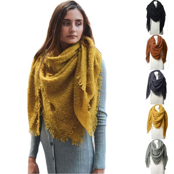 scarves women's solid color square scarf warm blanket winter soft neck wrap oversized shawl cape female foulard bandana, Blue;gray
scarves women's solid color square scarf warm blanket winter soft neck wrap oversized shawl cape female foulard bandana, Blue;gray