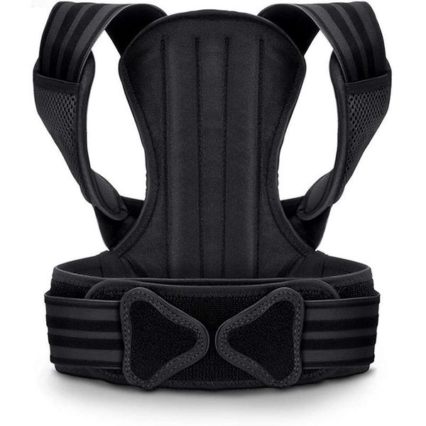 back support s humpback correction belt vest adjustable posture corrector shoulder lumbar therapy spine brace, Black;blue
back support s humpback correction belt vest adjustable posture corrector shoulder lumbar therapy spine brace, Black;blue