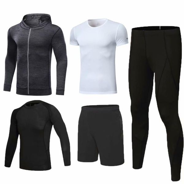 men's tracksuits 2021 21 5 pieces / set track and field sportswear gym fitness compression running quick-drying tights, Gray
men's tracksuits 2021 21 5 pieces / set track and field sportswear gym fitness compression running quick-drying tights, Gray