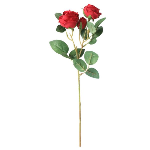 decorative flowers & wreaths 3 heads silk 2 buds artificial roses branch for wedding party home holiday decor imitation fresh flores
decorative flowers & wreaths 3 heads silk 2 buds artificial roses branch for wedding party home holiday decor imitation fresh flores