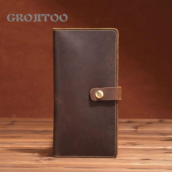 men's long genuine leather wallet crazy horse business multi-card layer cowhide handbag wallets, Red;black
men's long genuine leather wallet crazy horse business multi-card layer cowhide handbag wallets, Red;black