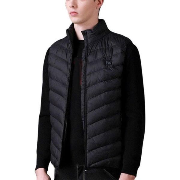 men's vests winter stand collar smart usb charging heating zipper vest warm jacket print korean version of the sel, Black;white
men's vests winter stand collar smart usb charging heating zipper vest warm jacket print korean version of the sel, Black;white