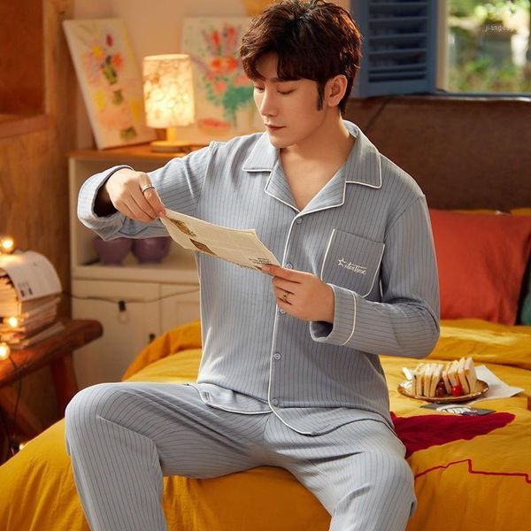 oversize men cotton pajamas set spring autumn letter sleepwear nightwear plus size 3xl home wear casual pyjamas pijamas men's, Black;brown
oversize men cotton pajamas set spring autumn letter sleepwear nightwear plus size 3xl home wear casual pyjamas pijamas men's, Black;brown
