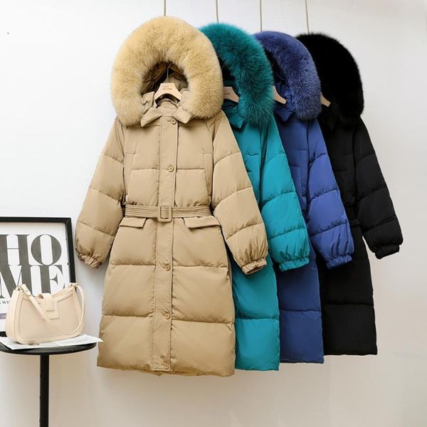 women's down & parkas 2021 winter white duck jacket women hooded thickened waist overzied fur collar pure color fashion all match warm, Black
women's down & parkas 2021 winter white duck jacket women hooded thickened waist overzied fur collar pure color fashion all match warm, Black