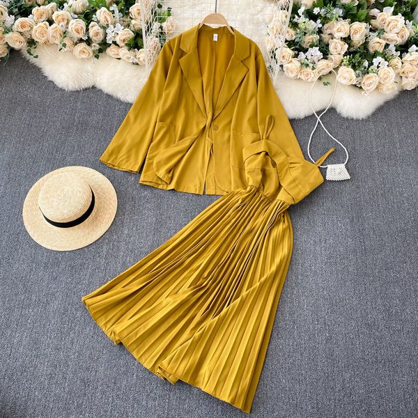 skirt spring leisurely thin professional set ladies suit women's jacket wild sling attire dressed in two parts y1377 3mjh, Black
skirt spring leisurely thin professional set ladies suit women's jacket wild sling attire dressed in two parts y1377 3mjh, Black