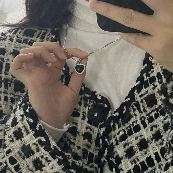 chains heart necklace women black necklaces woman fashion korean trendy simple jewelry ladies party elegant metal collares, Silver
chains heart necklace women black necklaces woman fashion korean trendy simple jewelry ladies party elegant metal collares, Silver